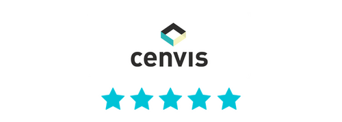 Kundenlogo cenvis mit Bewertung