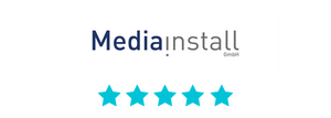 Kundenlogo Mediainstall mit Bewertung